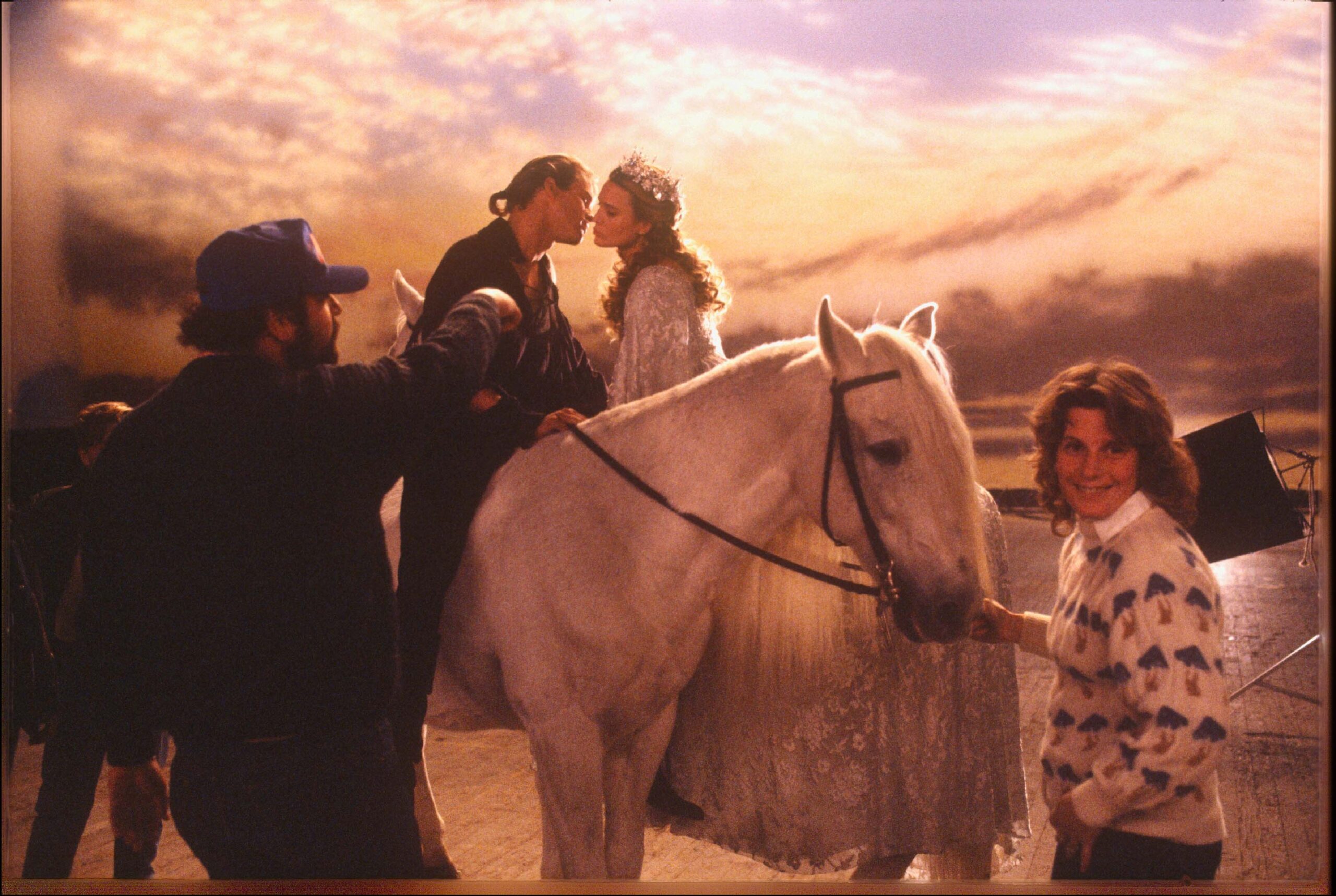 Rob Reiner en el rodaje de La princesa prometida.